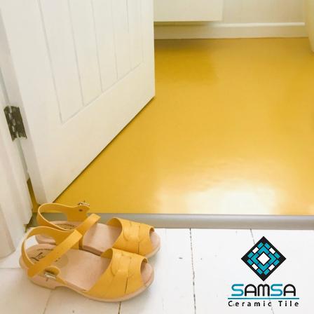The purchase price of yellow floor tiles in UK