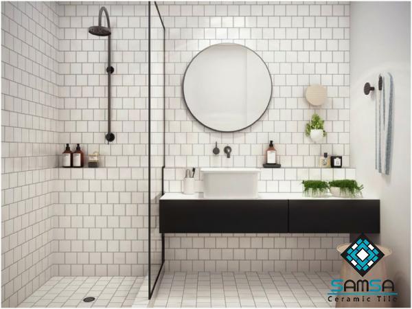 Price and buy large bathroom tiles white + cheap sale