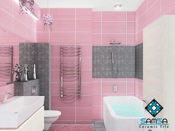 Buy large pink bathroom tiles + best price