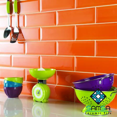 Buy retail and wholesale orange kitchen tiles price