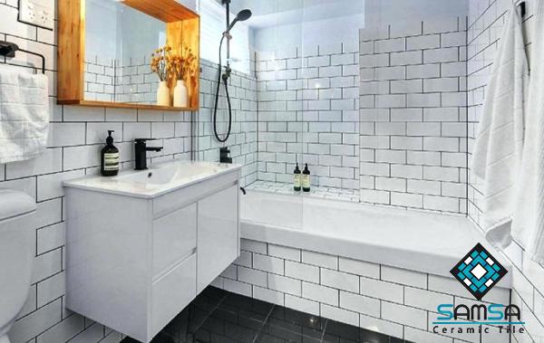 Large subway tiles bathroom | Buy at a cheap price