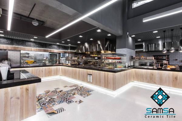 Restaurant kitchen tiles + purchase price, uses and properties